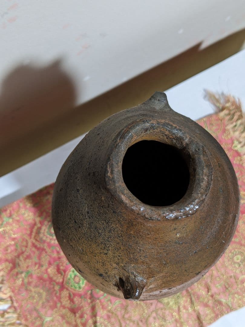 ♦珍物！時代物【在銘 古い焼締め】備前焼？コレクション 骨董品 アンティーク