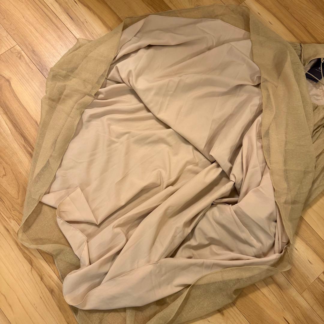 未使用新品 DeNio/デニオ ワンピースドレス ベージュ M 約4万円