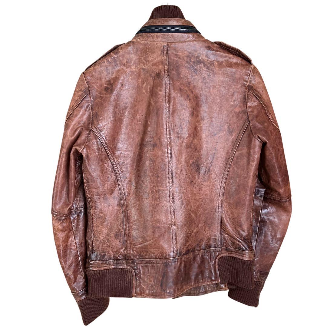 【美品】赤西仁着用モデル SHELLAC 牛革 ライダースジャケット