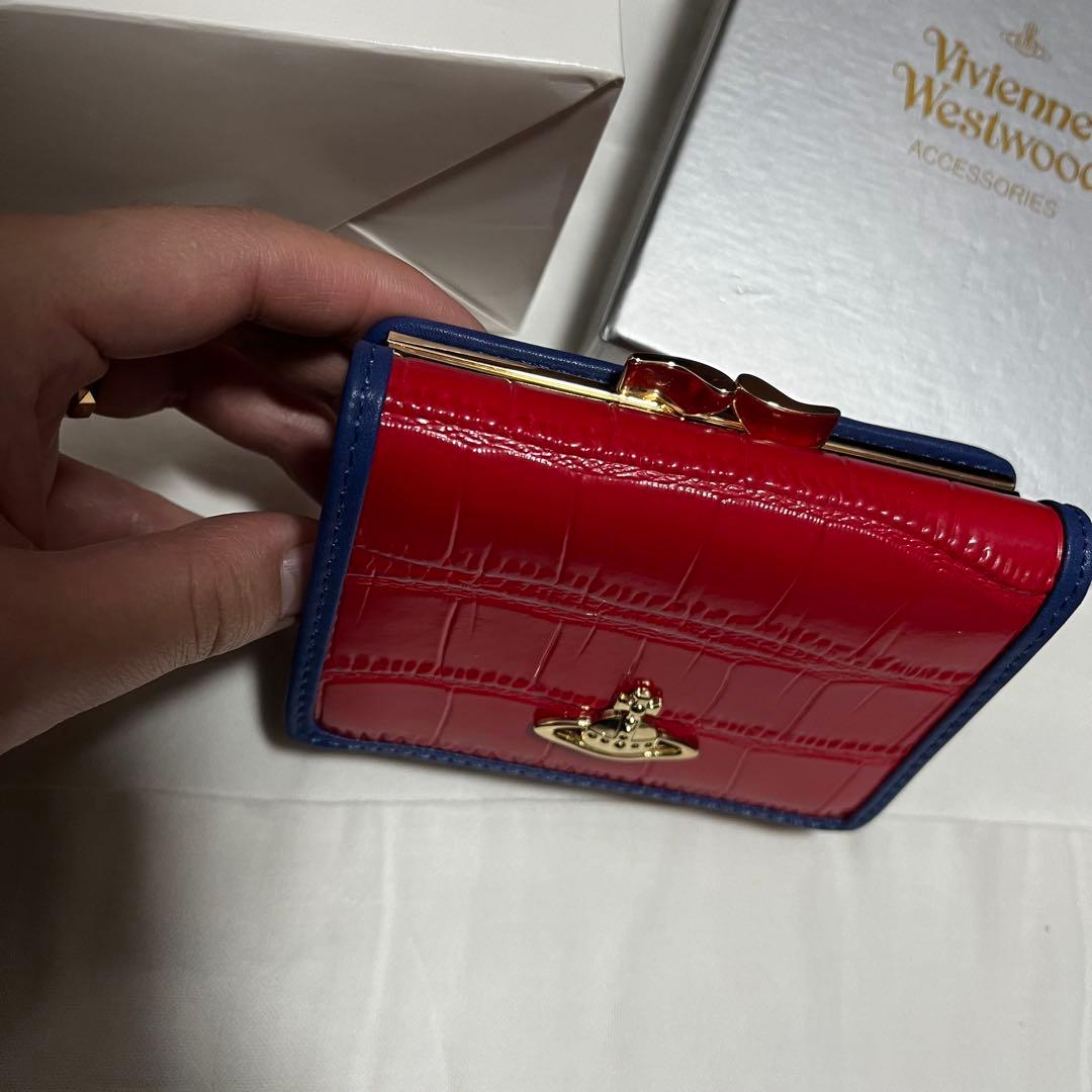 はるぴVivienne Westwood 三つ折り財布 レッド/ブルー