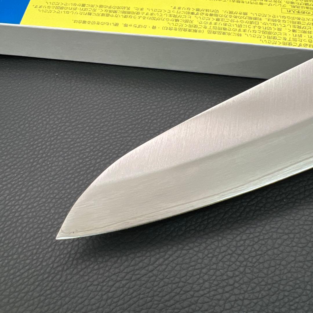 ★新品送料込堺菊守ステンレスゴールド鋼牛刀包丁180mm銅巻口金本通し柄万能包丁