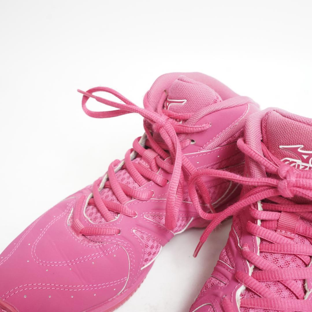 【美品】ミズノ ウェーブダイバース ハイカット スニーカー 23.5cm