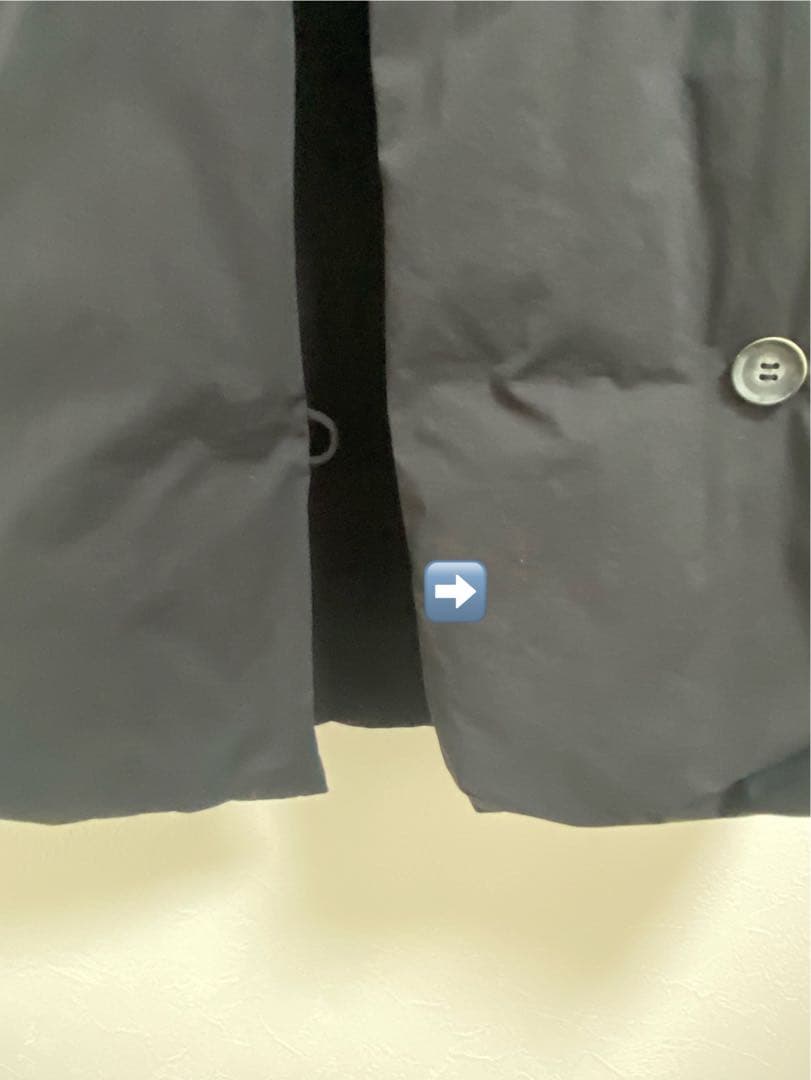 CYAN tokyo ストール ライク ダウン ベスト ブラック