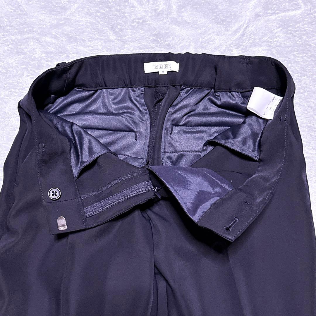 近年モデル【未使用】PLST パンツスーツ ノーカラー ウォッシャブル M