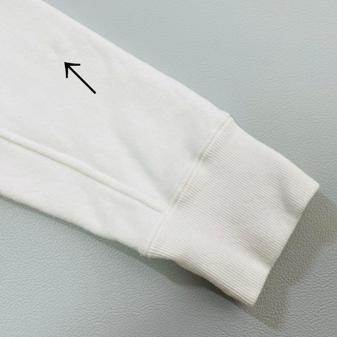 6373 TFW49 クルーネックスウェット　サイドジップ　ホワイト