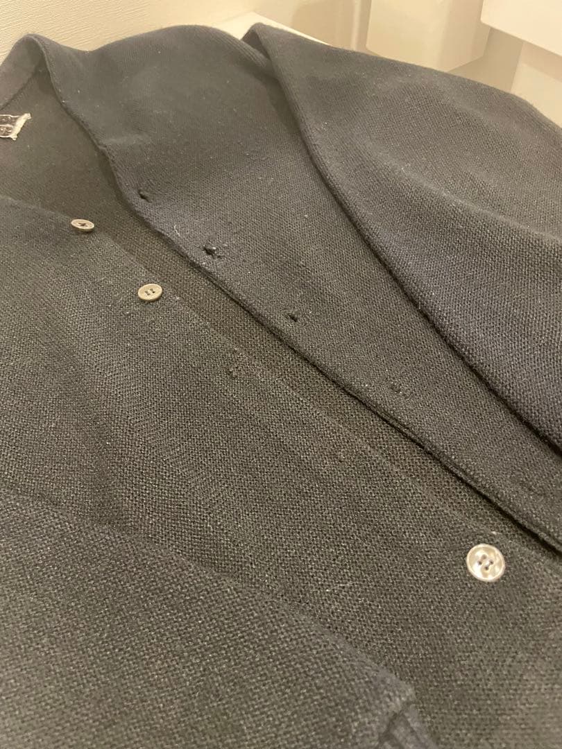 60s Campus オーロンアクリル USA製 黒カーディガン