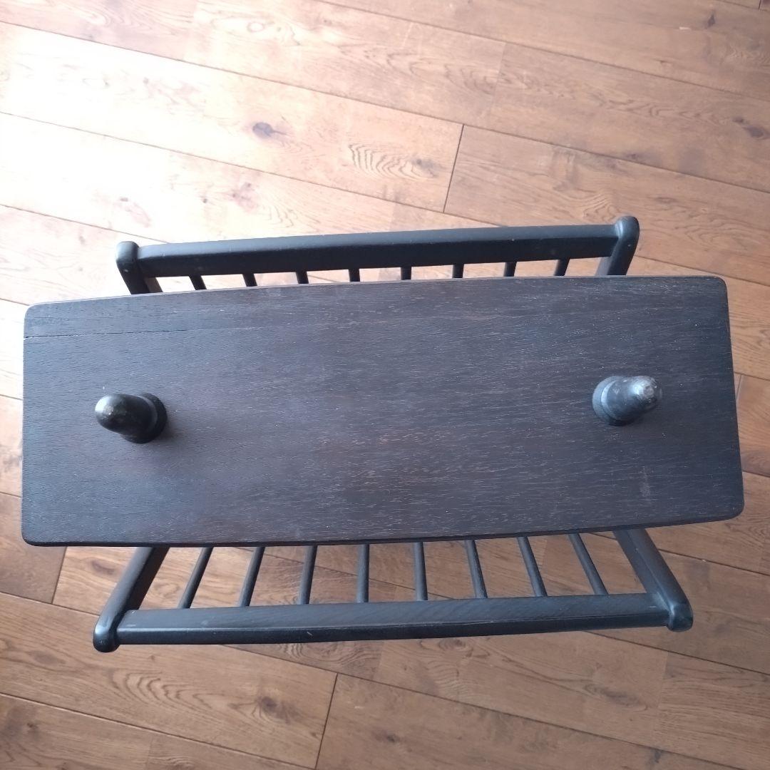 オールドマルニ マガジンラック マルニ木工 本立て 新聞入れ 昭和レトロ