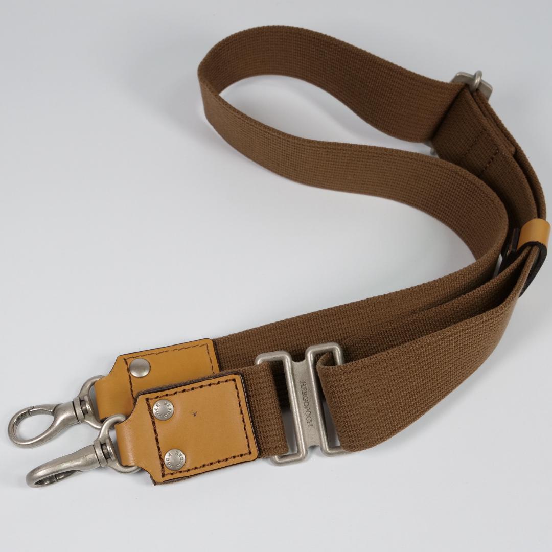 美品✨ エルゴポック HERGOPOCH ボディバッグ レザー キャメル