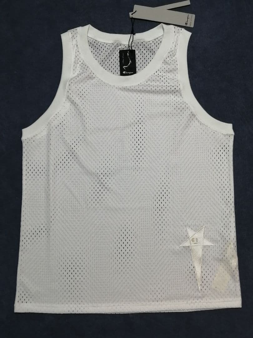 ♂新品・コラボ・タンクトップ【RICK OWENS × CHAMPION】白　М