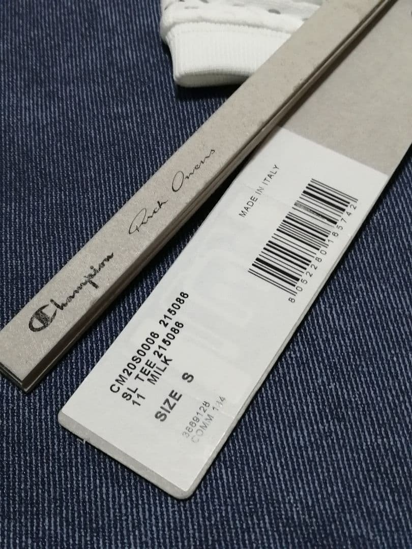 ♂新品・コラボ・タンクトップ【RICK OWENS × CHAMPION】白　М