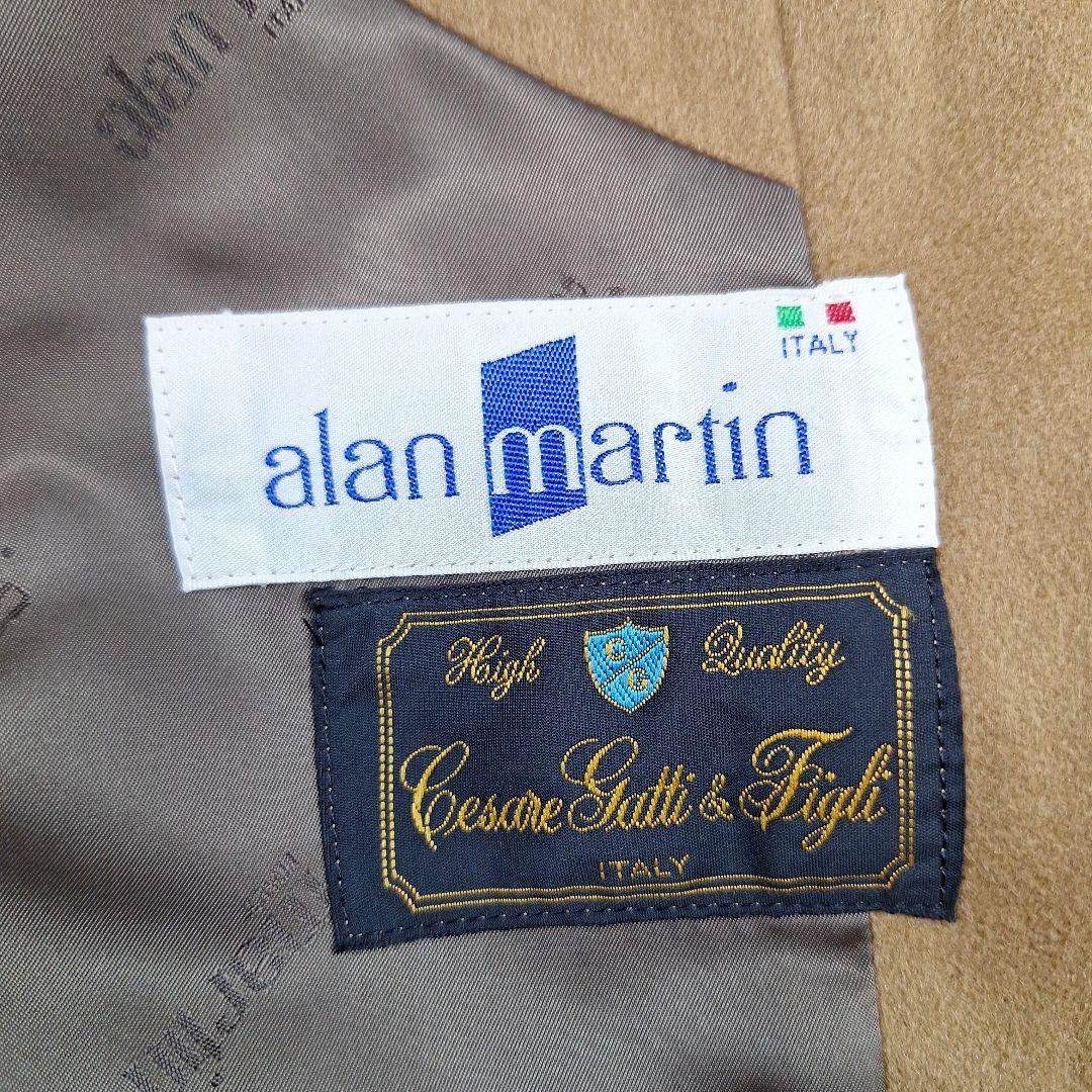 alan martin イタリア生地　カシミヤ100 ステンカラーコート　XL