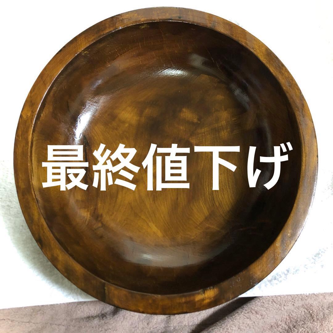 そば　こね鉢　蕎麦　くり抜　木製
