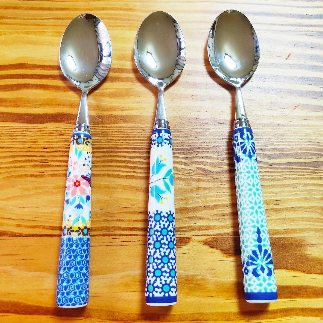 新品　ポーランド食器　カトラリー➁　チューリップ　計6点　スプーンナイフフォーク