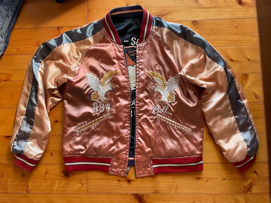 テーラー東洋　スカジャン　M品番 米空母ミッドウェイ 鷹