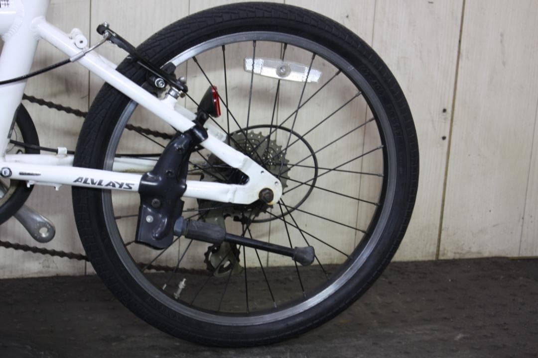 あさひ製ALVLAYS 20インチ シマノ8速 折り畳み自転車