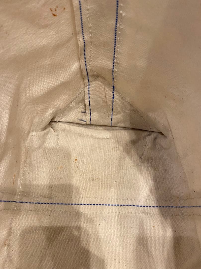 80s エルエルビーン　トートバッグ　2色タグ ネイビー　フェード　L 襤褸