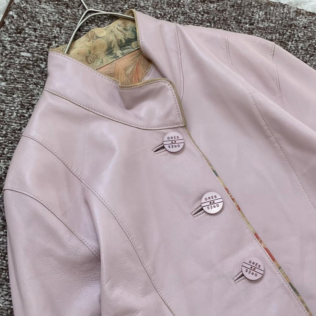 新品タグ付き✨グレ GRES レザージャケット リバーシブル 大きいサイズ 48