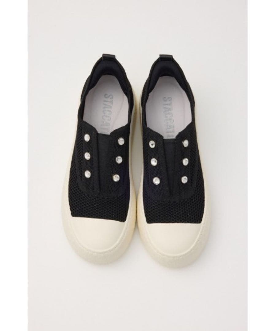 【新品】STACCATOストーンハンディプラットフォームスリッポン