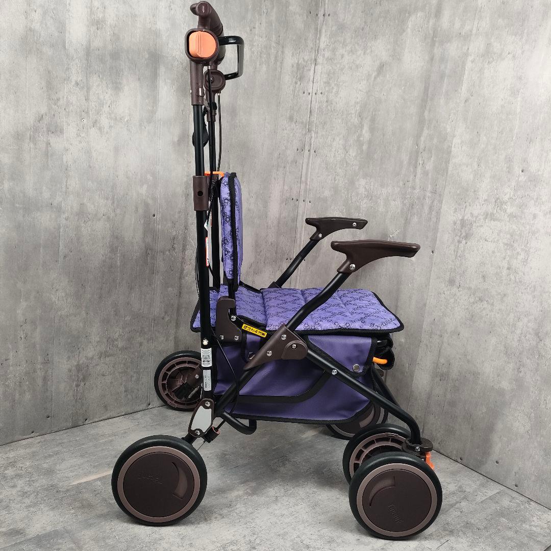 【迅速発送】幸和製作所 SLT08 カゴノア L パープル シルバーカー　花柄