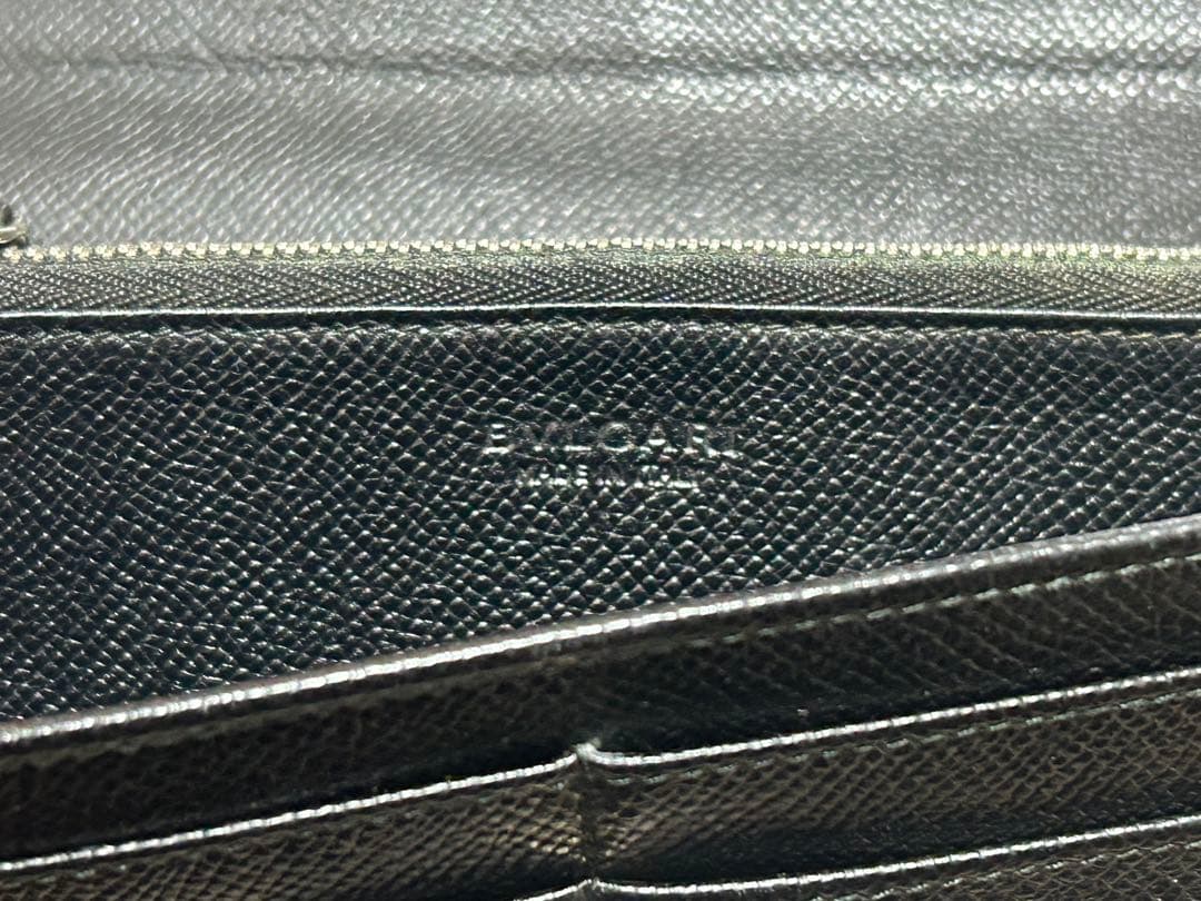 美品‼️Bvlgari ブラック 長財布