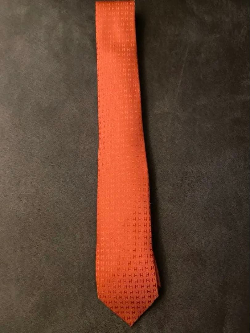 エルメス HERMES H織りタイ 7 cm ファソネ 現行