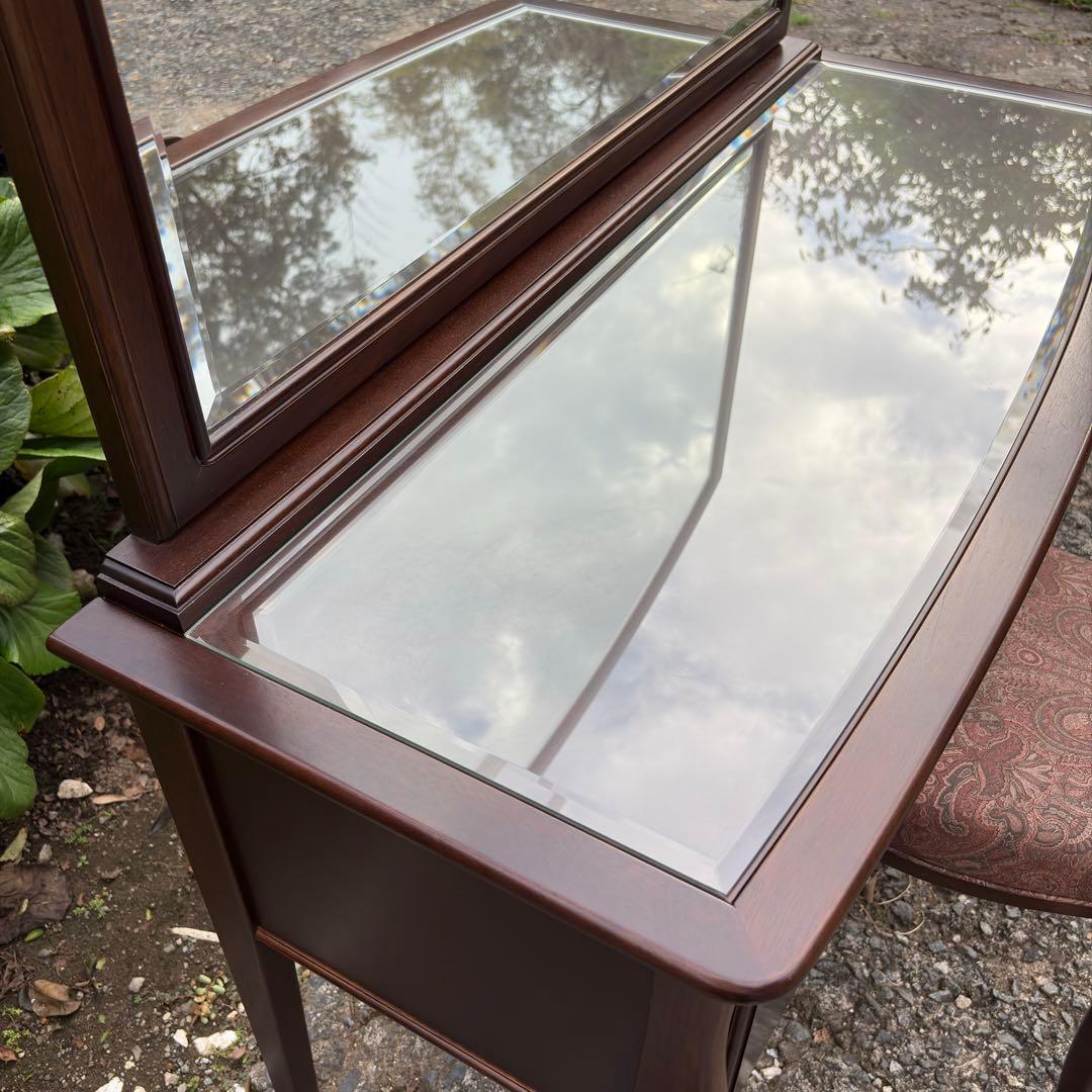 マルニ木工 maruni ベルサイユ ドレッサー 猫脚 鏡台 化粧台 椅子付き