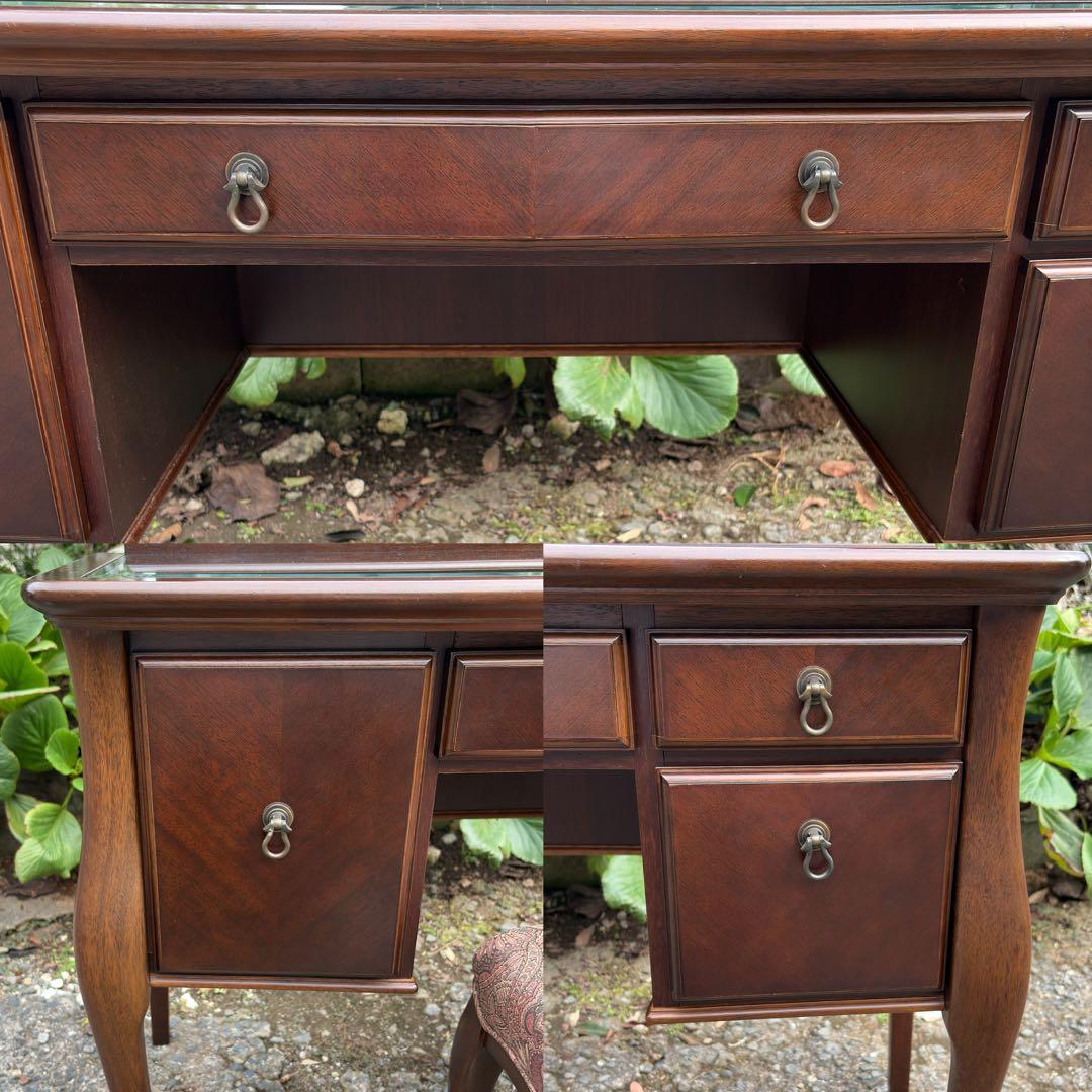 マルニ木工 maruni ベルサイユ ドレッサー 猫脚 鏡台 化粧台 椅子付き