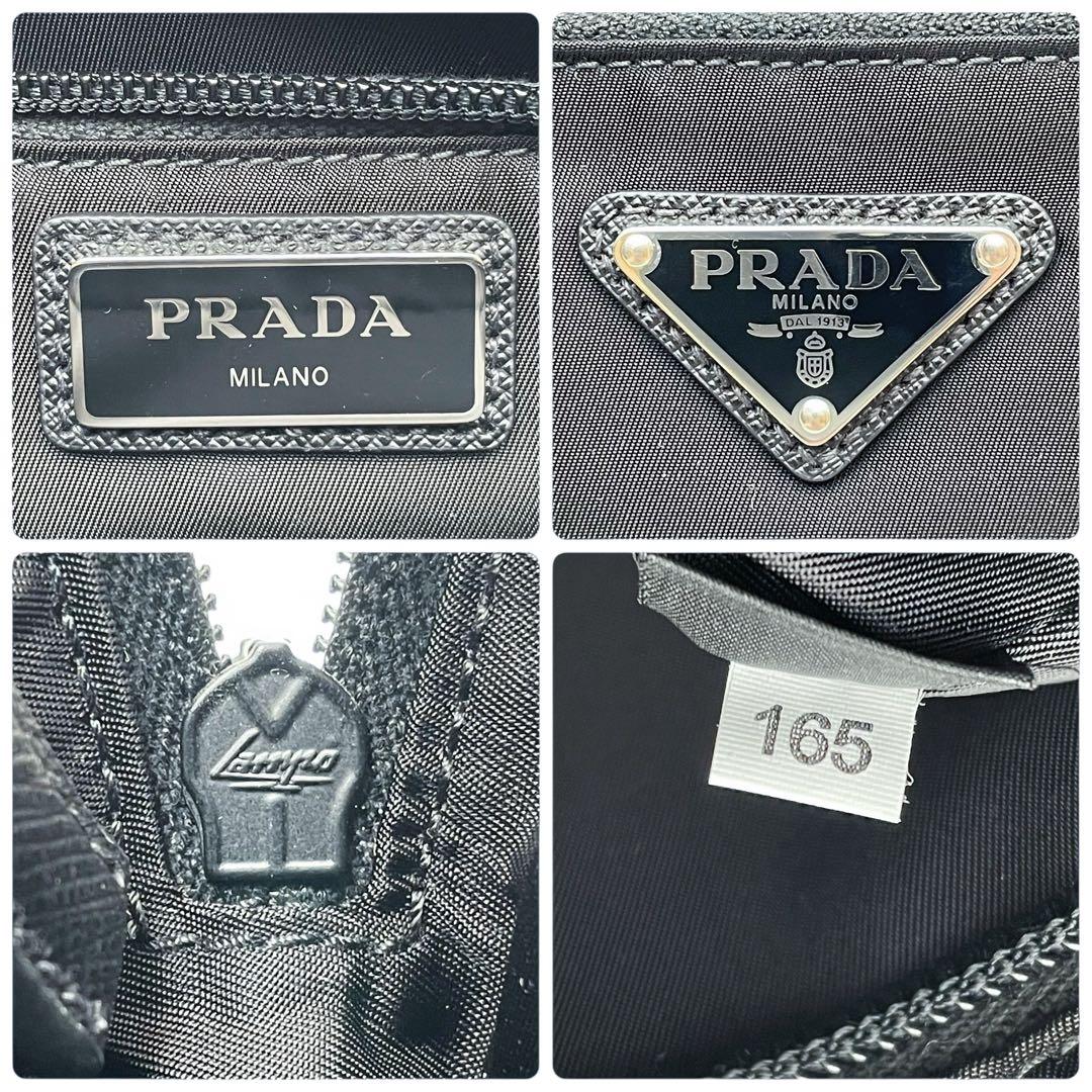 美品 現行 プラダ ナイロン×レザー ウエスト ボディ バッグ 2VL977.