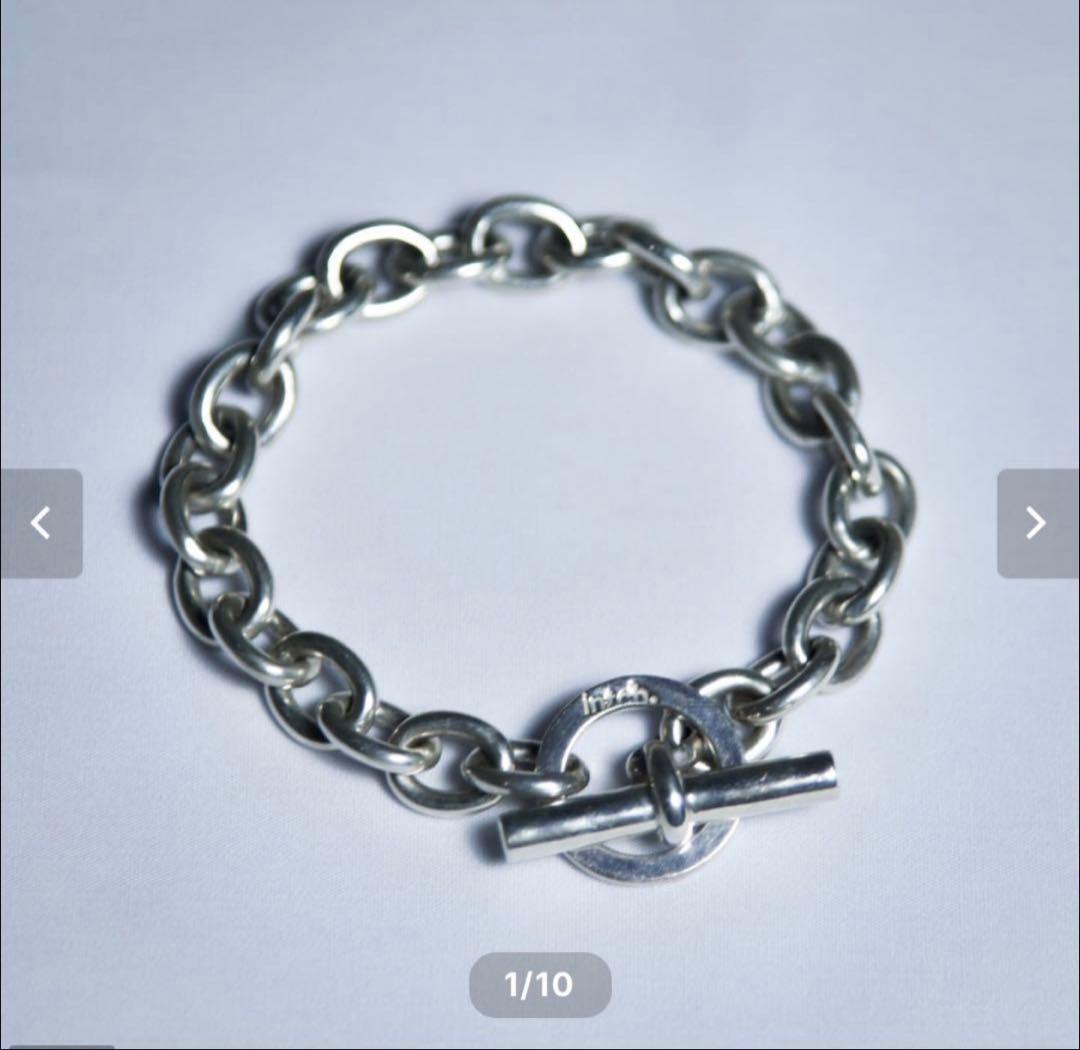 【intch.】エリプス スターリングシルバー チェーン ブレスレット