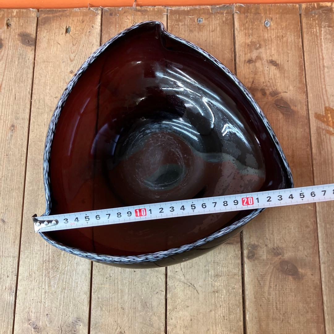 D-4 アンバーガラス ヴィンテージ食器 レトロポップ 昭和レトロ 琥珀色 ガラ