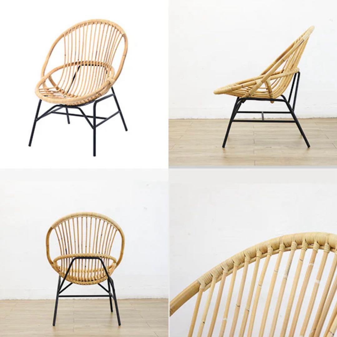 サンフラワーラタン C5901NX ラタン パーソナルチェア カフェ椅子