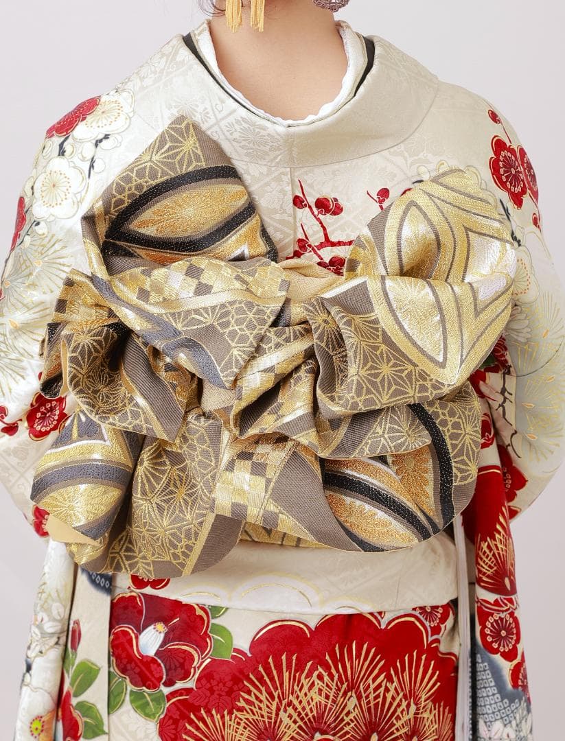 ≪美品≫正絹　振袖9点フルセット【877】【150cm~160cmの方用】