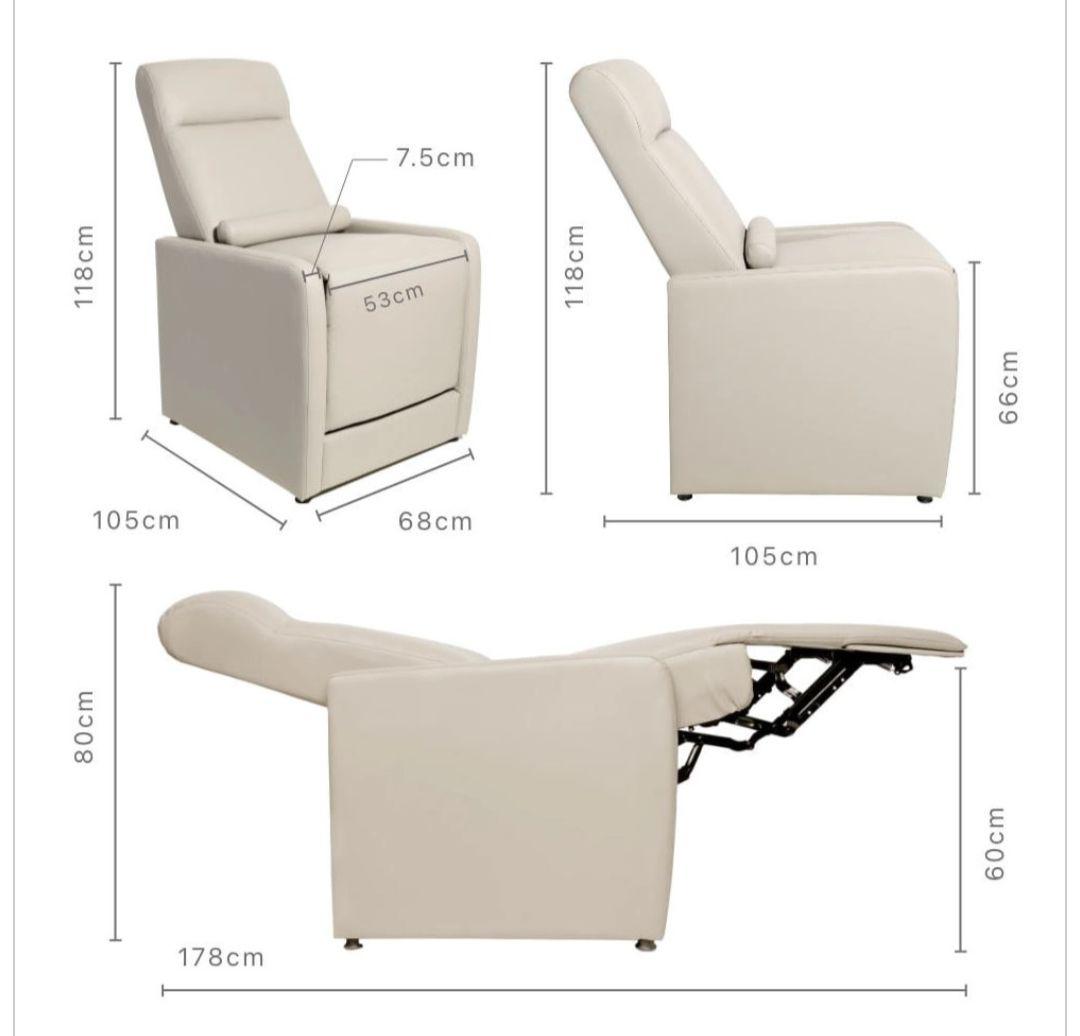 【GANA】電動リクライニングチェア マツエク　エステ　ネイル