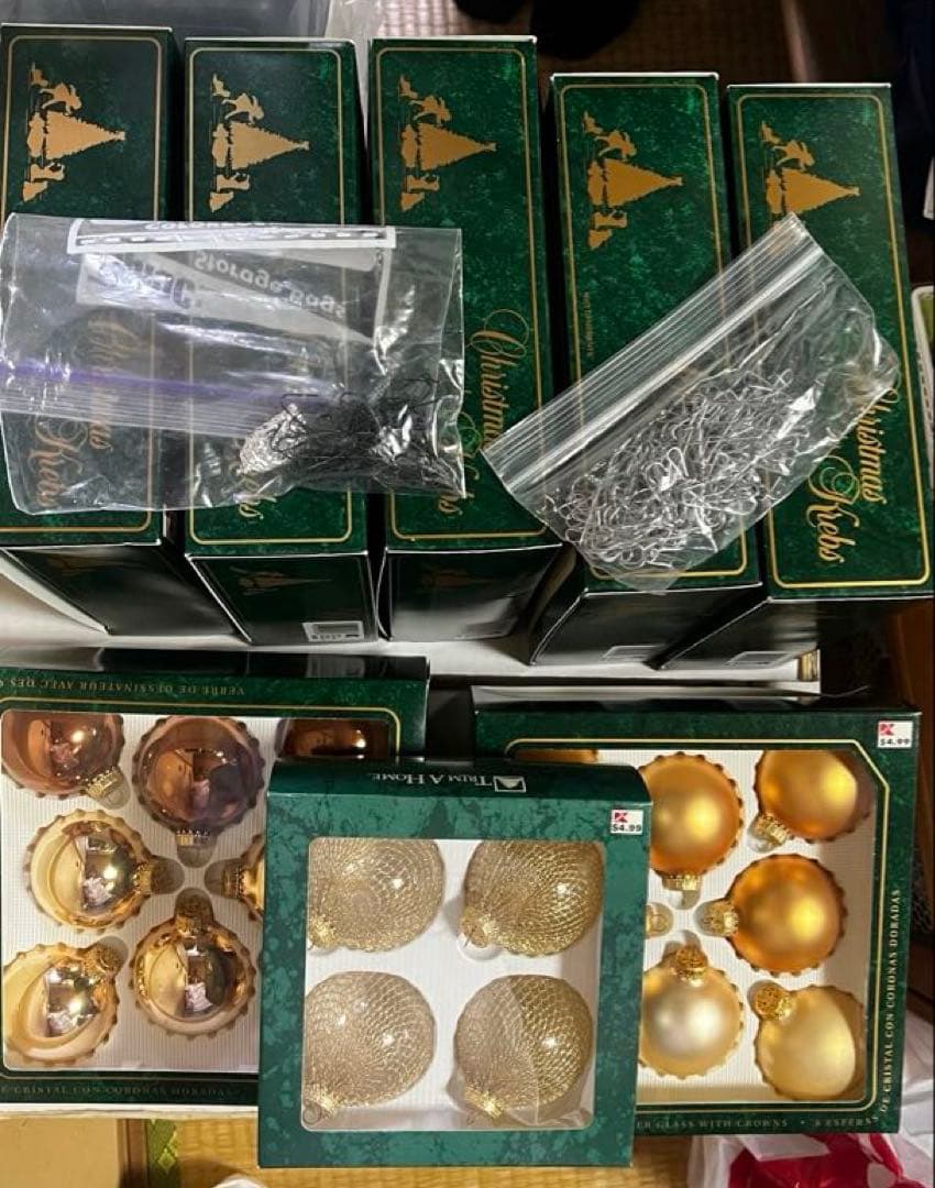 クリスマスツリー電飾、飾り　アメリカ製含む