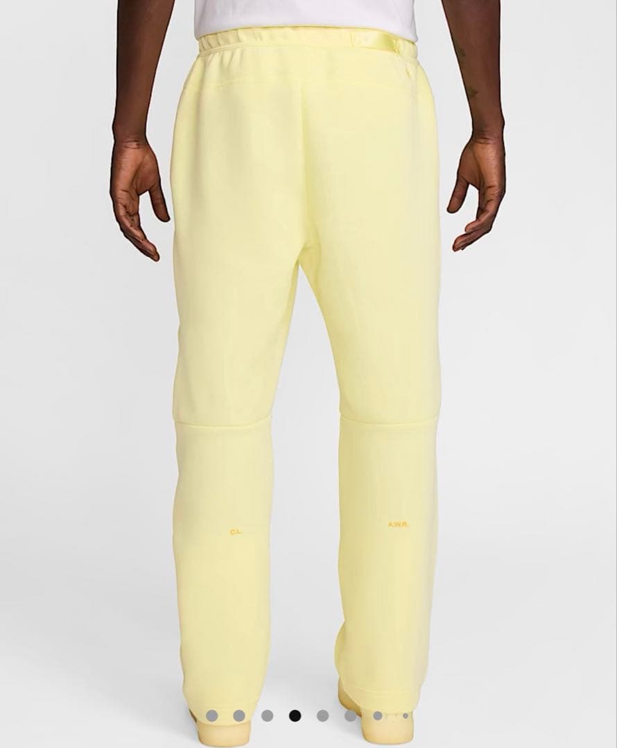 NOCTA テックフリースパンツ イエロー