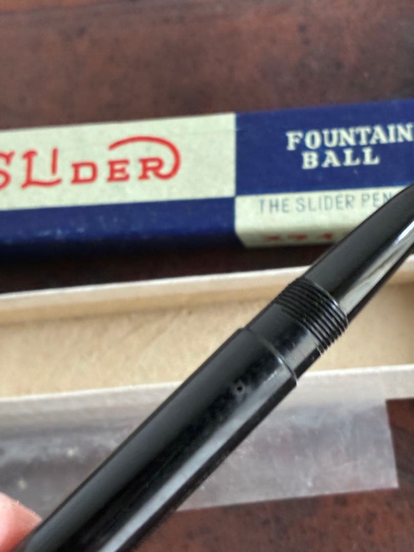 スライダー万年筆　レトロ　14金
