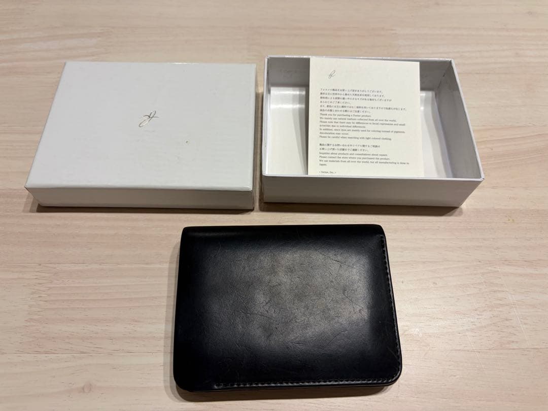 【forme】フォルメ ポストウォレット コードバン ブラック ブラウン