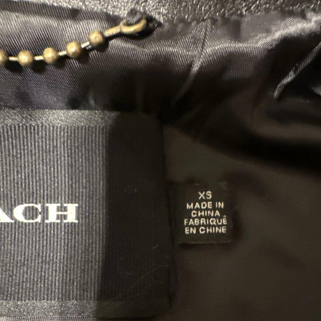 タ*ん様 COACH ブラック レザー シングルライダース XS