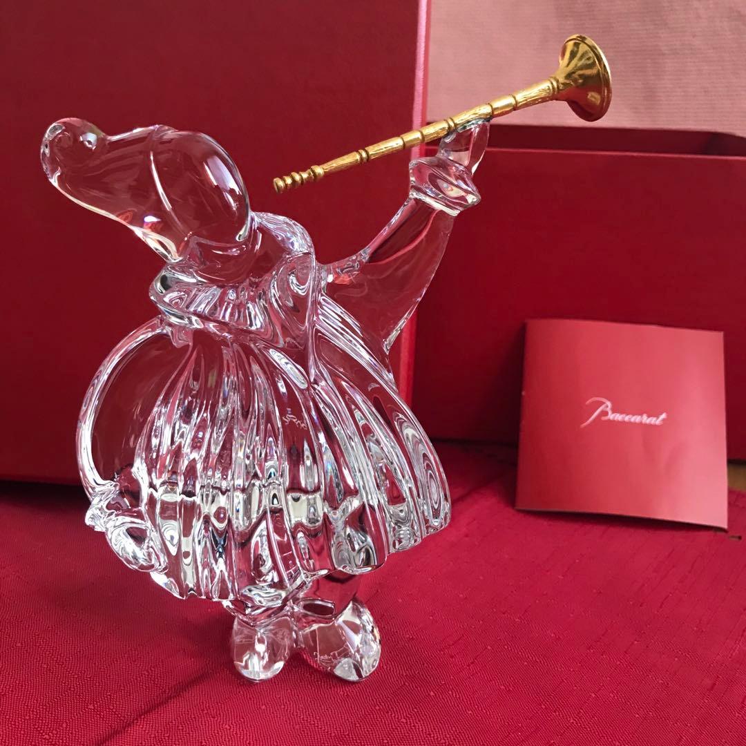 バカラ 置物 ラッパを吹くピエロ フィギュリン ※注意事項あり説明必読