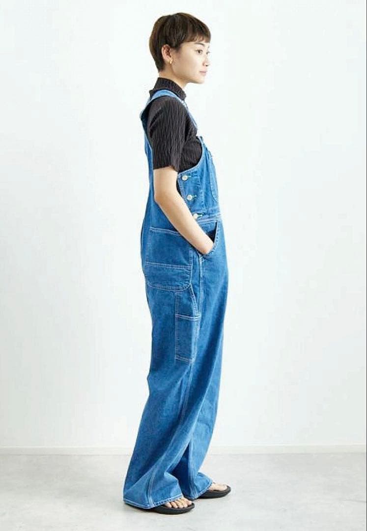 holiday ビッグデニムオーバーオール