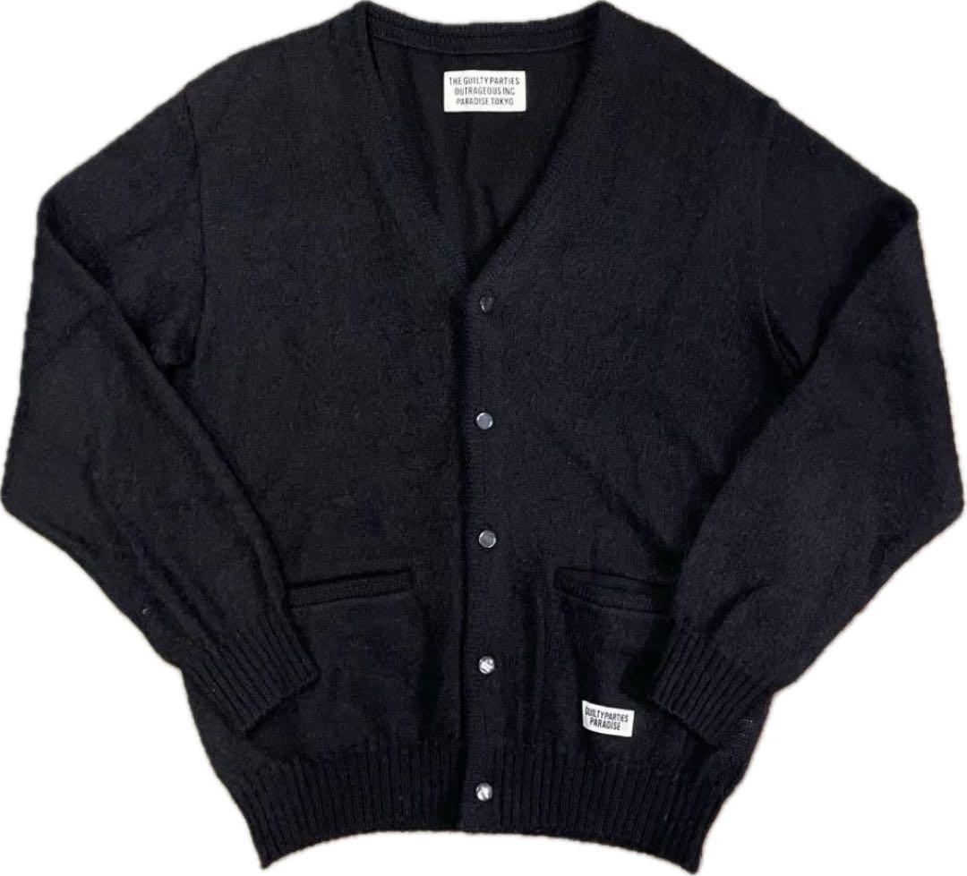 トップス WACKO MARIA MOHAIR CARDIGAN BLACK Size M