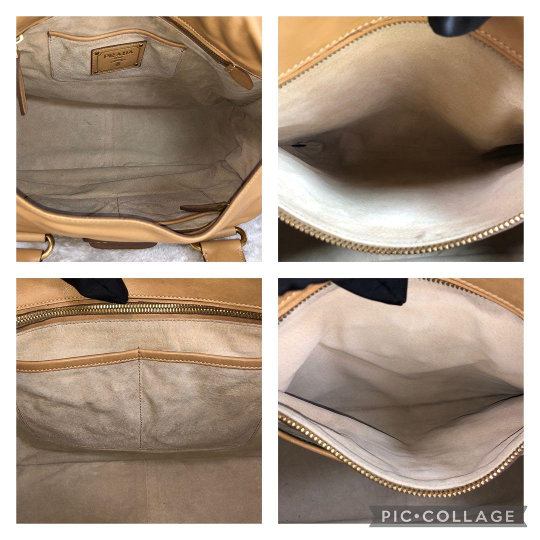 PRADA プラダ BN2135 ボストンバッグ ハンドバッグ レザー ブラウン