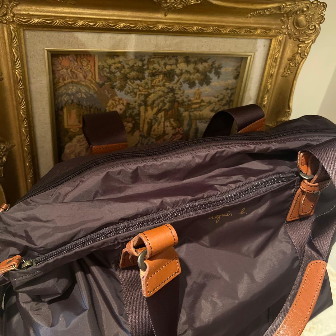 アニエスベー ナイロン　大容量ボストンバッグ　トートバッグ