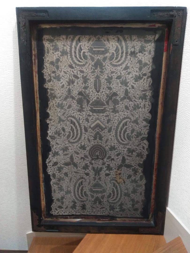 インドネシア、バリ島のバティック製造用スクリーンプリント実物No.4