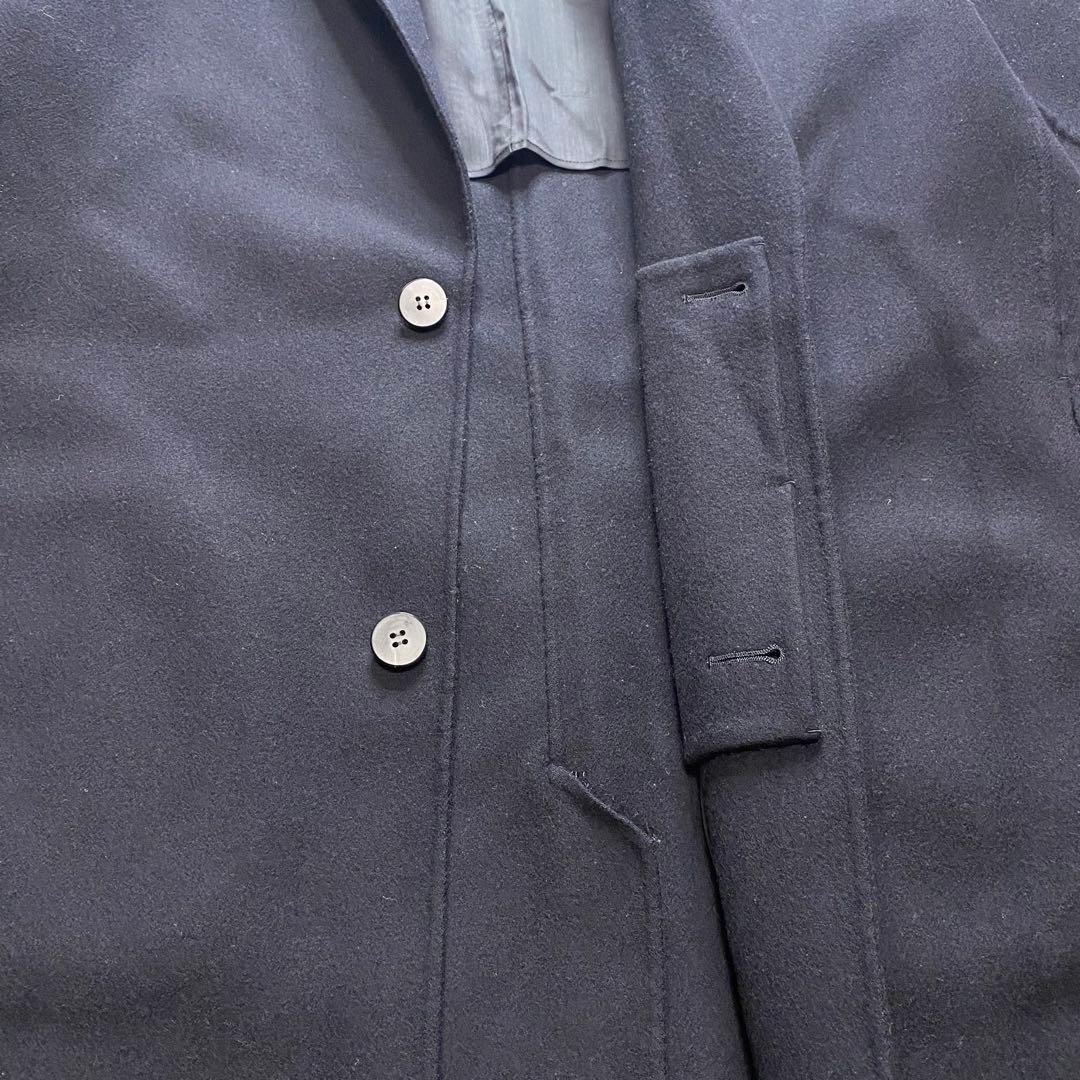 美品✨GALERIE VIE ライトメルトン チェスターコート　カシミヤ混　紺