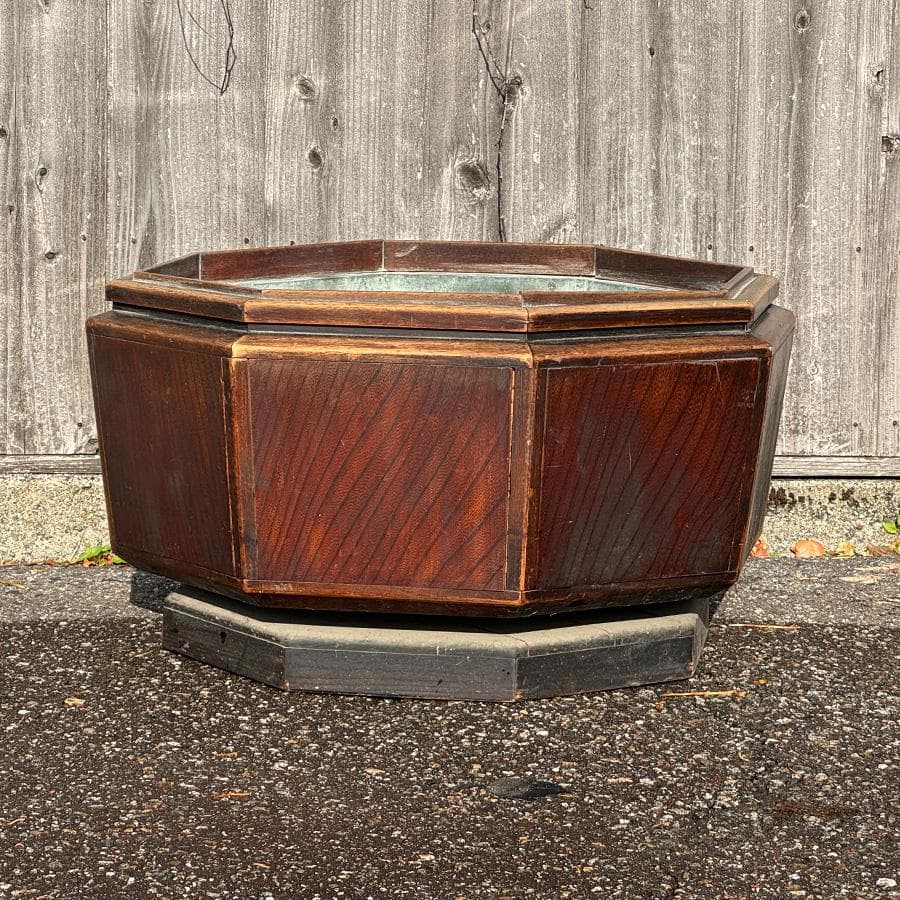 時代年代物 欅 八角火鉢 手炙り 茶道具 李朝・朝鮮火鉢 五徳付き