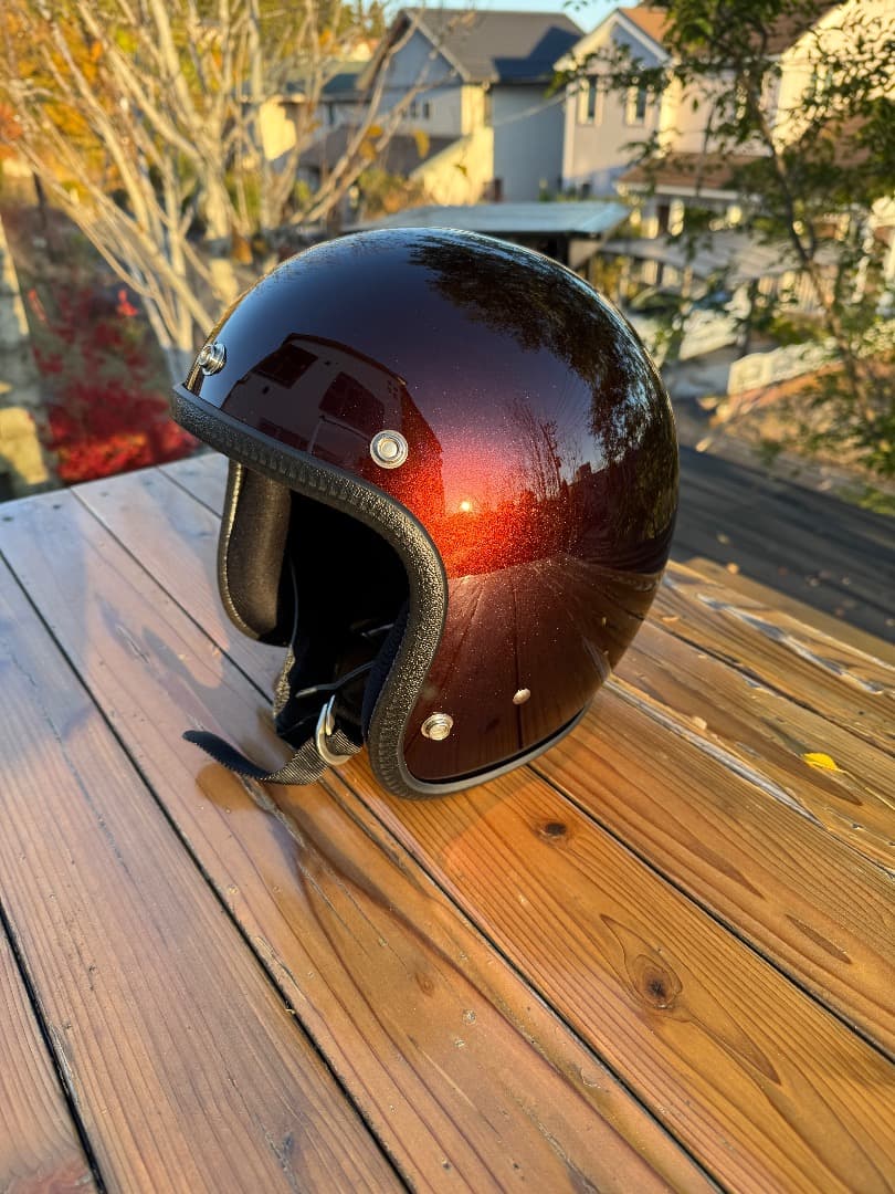 SHM ブラウン ジェットヘルメット LOT503 製造2024.6