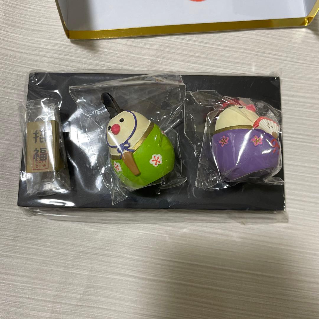 コンコンブル　文鳥　ひな祭り　 お正月　concombre　雛人形