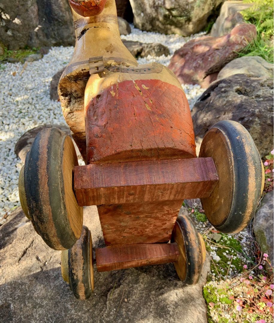 おもちゃの木馬　ヴィンテージ　アート　アンティーク風　古美術　インド　サーカス