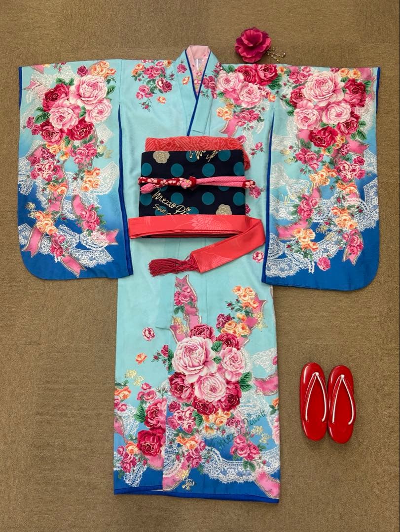 子供着物　七五三　7才　メゾピアノ